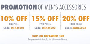 Milanoo: EXTRA 15% OFF Men's Accessories