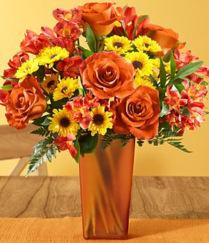 ProFlowers: Save 25% On Cinnamon Cider Roses With Bronze Vase
