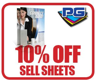 PGprint: 10% Off Sell Sheets