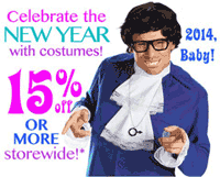 Costume Craze: New Years Eve Costumes 15% Off