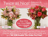Organic Bouquet: Buy 1, Get 1 Free