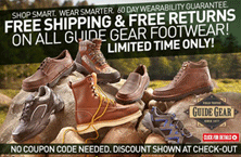The Sportsman's Guide: Free Shipping & Free Returns On All Guide Gear Footwear