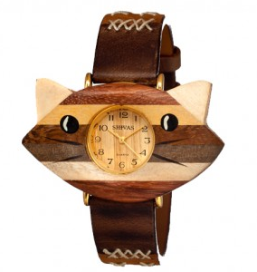 Maxwells Attic: 83% Off Wood & Genuine Leather Unisex Watches By Shivas