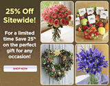 Organic Bouquet: 25% Off Sitewide