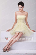 WeddingDressTrend: 18% Off Pretty A-Line Ruched Mini Short Bridesmaid Dress