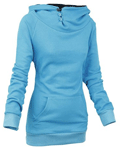 Rose Gal: Up To 50% Off Front Pockets Long Sleeve Hoodie + Free Shipping