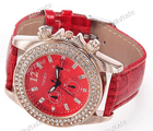 MiniTake: Save 55% On TOGEX Fashion Quartz Rhinestone Women Leather Wrist Watch
