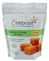 Nashua Nutrition: Celebrate Calcium Citrate Soft Chews- Caramel 500mg (90 Chews)