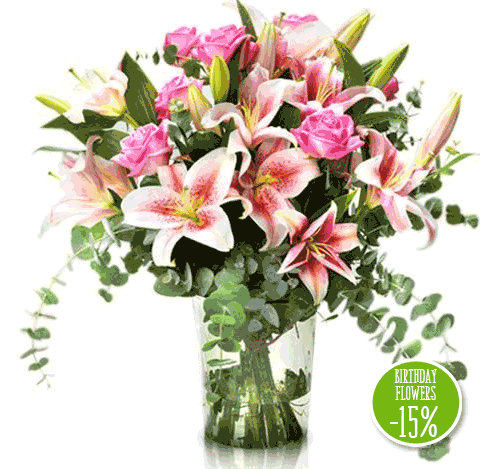 Flora Queen: Lady In Pink: Roses And Lilies