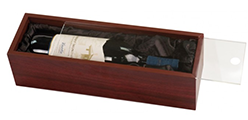 Manos Wine: Rosewood Wine Box With Acrylic Lid