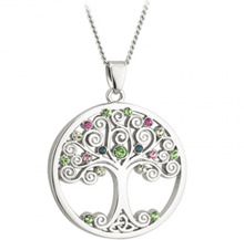American Box: Solvar Tara Crystal Tee Of Life Necklace W/ Chain For $29.95