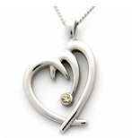 Rush Industries: Jeweled Heart Shaped Pendant At Just $25.95