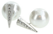 Cents Of Style: Aryan Crystal Triangle & Pearl Peekaboo Earrings At Just $14.95