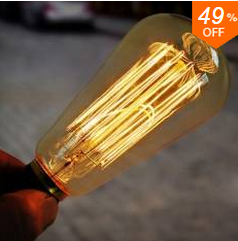 Banggood Edison Bulbs: 49% Off  + Free Shipping