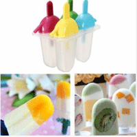 Banggood Popsicle Molds: DIY Flat Popsicle Molds With Straw Ice Cream Maker For $4.29