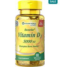 Vitamin World: 60% Off Vitamin D3 5000 IU + Free Shipping