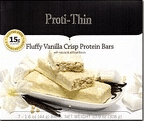 Nashua Nutrition: 28% Off Proti-Thin Protein Bar VLC - Fluffy Vanilla Crisp (7/Box)