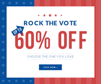Rose Gal: 60% Off Rock The Vote