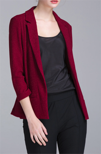 Dezzal: Sheath Solid Color Blazer Only For $67.99