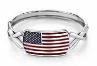 American Flags: 13% Off American Flag Bangle Bracelet With Awareness Ribbons