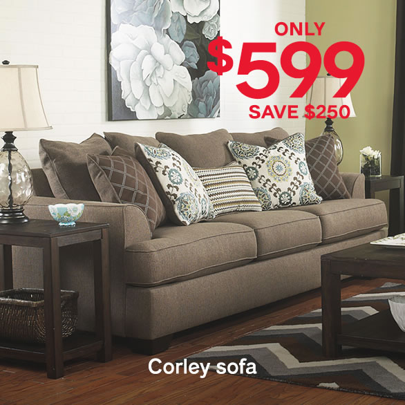 Ashley Homestore: $250 Off Corley Sofa