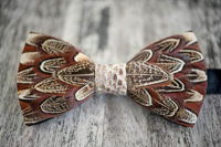 Brackish BowTies: Pheasant W/ Snakeskin Tie Only $195