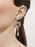 YLANG23: 65% Off Handmade Padlock Heart Earrings In Rose Gold