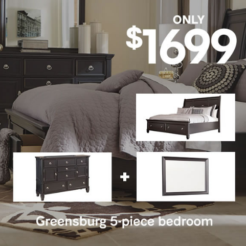 Ashley Homestore: Greensburg 5-Piece Queen Master Bedroom Only $1699
