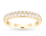 Goldsmiths: 55% Off 9ct Yellow Gold 0.50 Carat Total Weight Eternity Ring