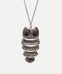 EmmaCloth: $1.99 Vintage Owl-shaped Pendant Necklace
