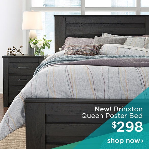 Ashley Homestore: Brinxton Queen Poster Bed For $298