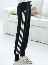 Beautifulhalo: Women's Plus Size Side Stripe Sport Knit Pants