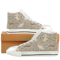 Teeamazing: Chihuahua White Women's Classic High Top Canvas Shoes