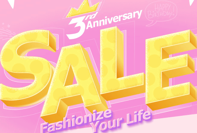 Newchic US: 3rd Anniversary Sale:Men's Trends From $4.99!
