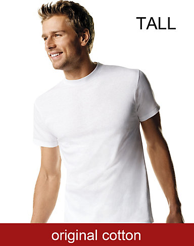 Hanes: Men's Tall Crewneck Undershirt