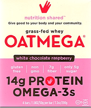 Nashua Nutrition: Oatmega Protein Bar - White Chocolate Raspberry For $11.99