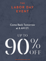 Gilt: 90% Off The Labor Day Event