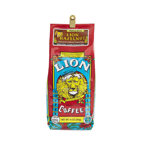 Hawaii Coffee Company: Lion Hazelnut Coffee 10oz For $7.99