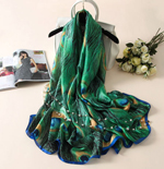 Ebay: NEW Arrivals - Women Silk Scarf Peacock Feather $16.95