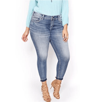 AdditionElle: 50% Off Silver Elyse Ankle Skinny Jeans