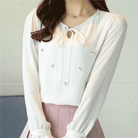 PopJulia: 25% Off Neck Beaded Blouse