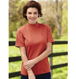 Blair: Crested Knit Mock Neck Top