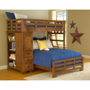 Beyondstores: 23% Off American Woodcrafters Heartland Twin Over Full Student Loft Bed