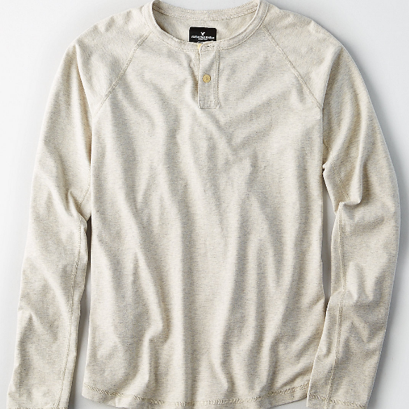 American Eagle Outfitters: 30% Off AEO Long Sleeve Flex Henley