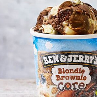 PizzaHut: Ben & Jerry's Blondie Brownie Ice Cream
