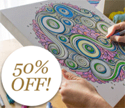 Canvas On Demand: 50% Off Coloring Canvas