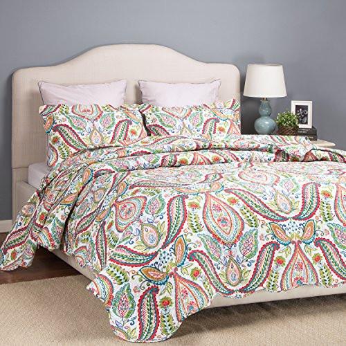 Bedsure Designs: 77% Off Printed Quilt Set And Sham