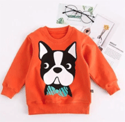 Patpat: 45% Off Cute Dog Print Long Sleeves Pullover For Baby