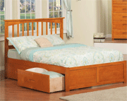 Wholesale Furniture Brokers: 37% Off Fraser Oak Mission Platform Bed Frame With Storage Drawers