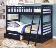 Wholesale Furniture Brokers: 24% Off Fraser Navy Twin Over Twin Bunk Bed With Storage Drawers And Solid Wood